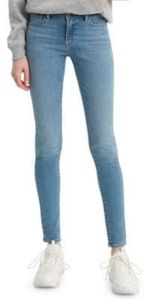 Levis 710 Blue Sz 31&32 Stretch Ankle Super Skinny